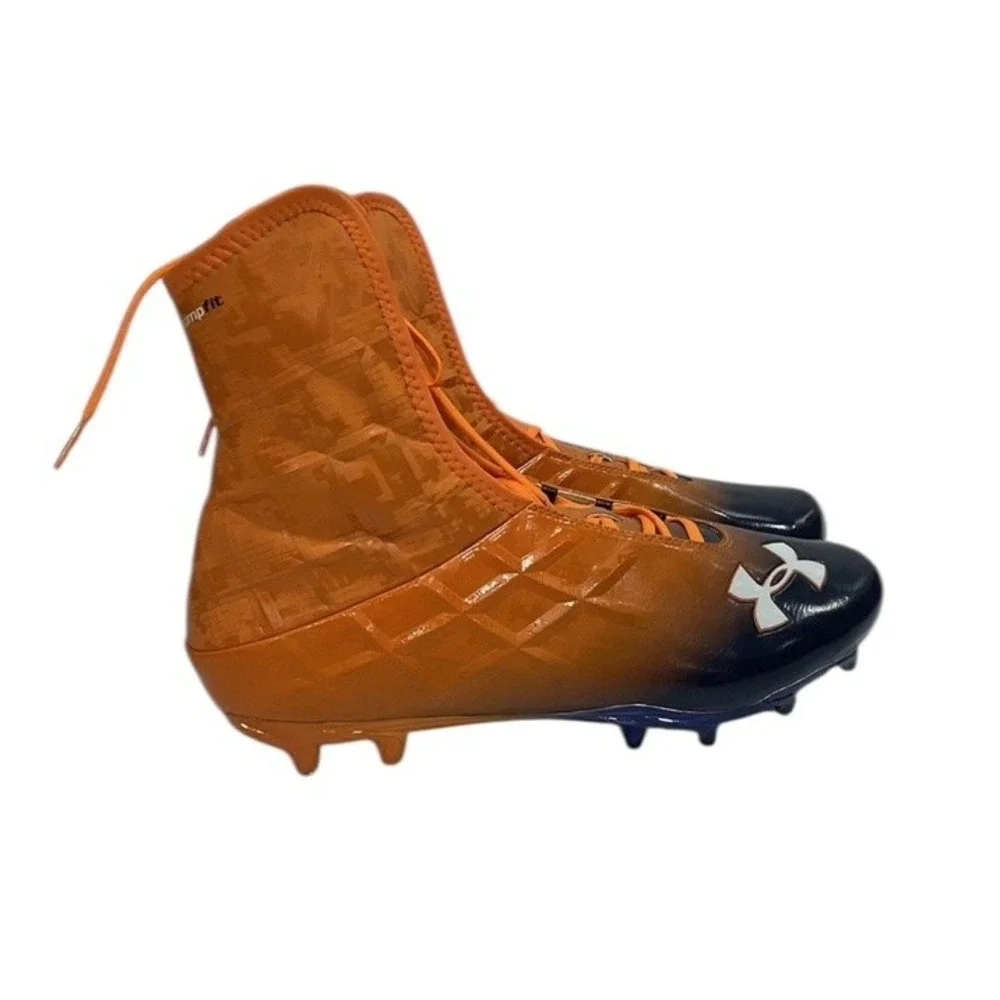 🏆 NEW Under Armour Highlight Comp Fit | Rare Orange/Blue | Size‎ 13.5 cleat